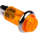 CAMDENBOSS 504 Series Orange Panel Mount Indicator 240V, 800mA Current, Prominent Bezel IND504203-240-T/AMB