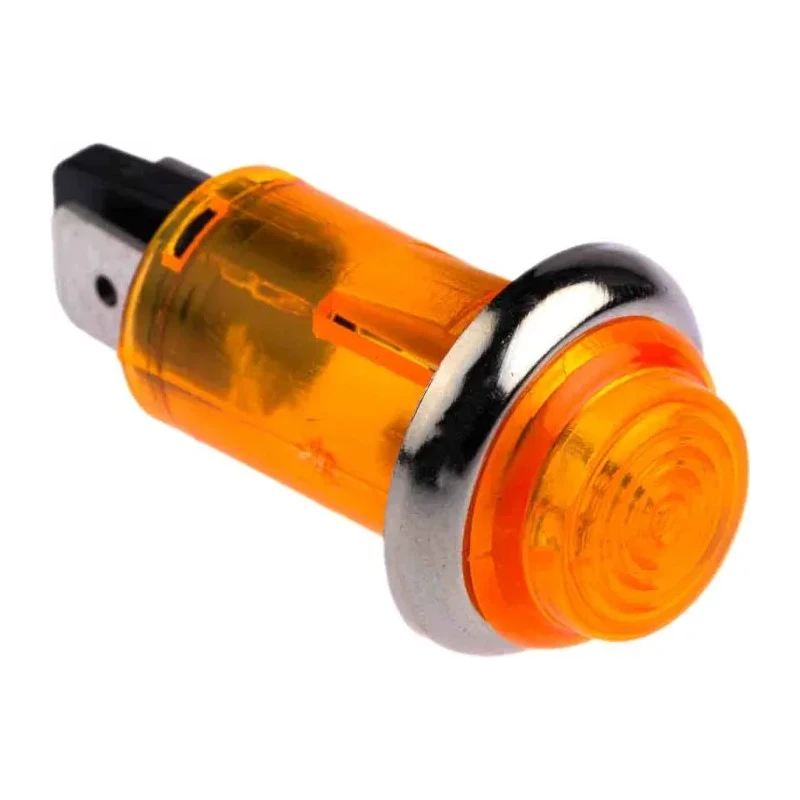 CAMDENBOSS 504 Series Orange Panel Mount Indicator 240V, 800mA Current, Prominent Bezel IND504203-240-T/AMB