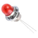 CAMDENBOSS Red Panel Mount Indicator with Prominent Bezel, 6.5 mm Mount Hole, LED, 15mA Current IND509213-LED-T/RD