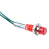 CAMDENBOSS Red Panel Mount Indicator 28V 25mA Lead Wire Termination Chrome Bezel Prominent Mount IND515205-2825-T/RD
