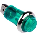 CAMDENBOSS Green Panel Mount Indicator 504 Series, 13 mm Mount Hole Size, Solder Tab Termination, 240V IND504203-240-T/GRN