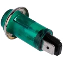 CAMDENBOSS Green Panel Mount Indicator 504 Series, 13 mm Mount Hole Size, Solder Tab Termination, 240V IND504203-240-T/GRN