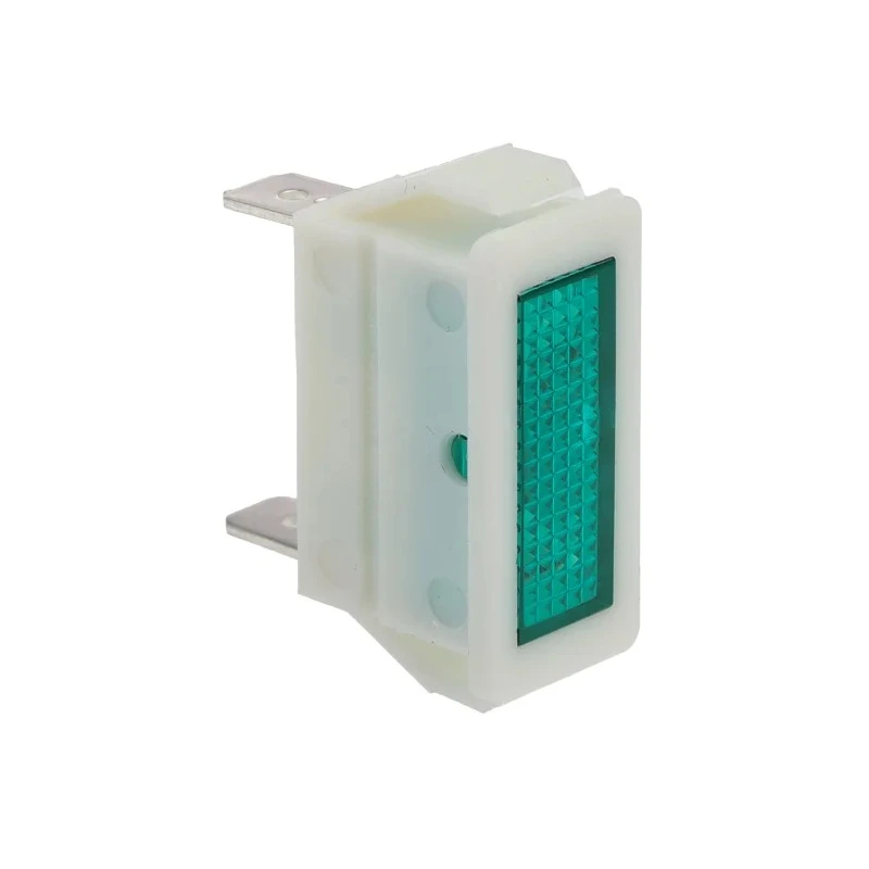 Arcolectric (Bulgin) Ltd 0430 Series Green Panel Mount Indicator 250V 16A Solder Tab Termination C0430FQNBB