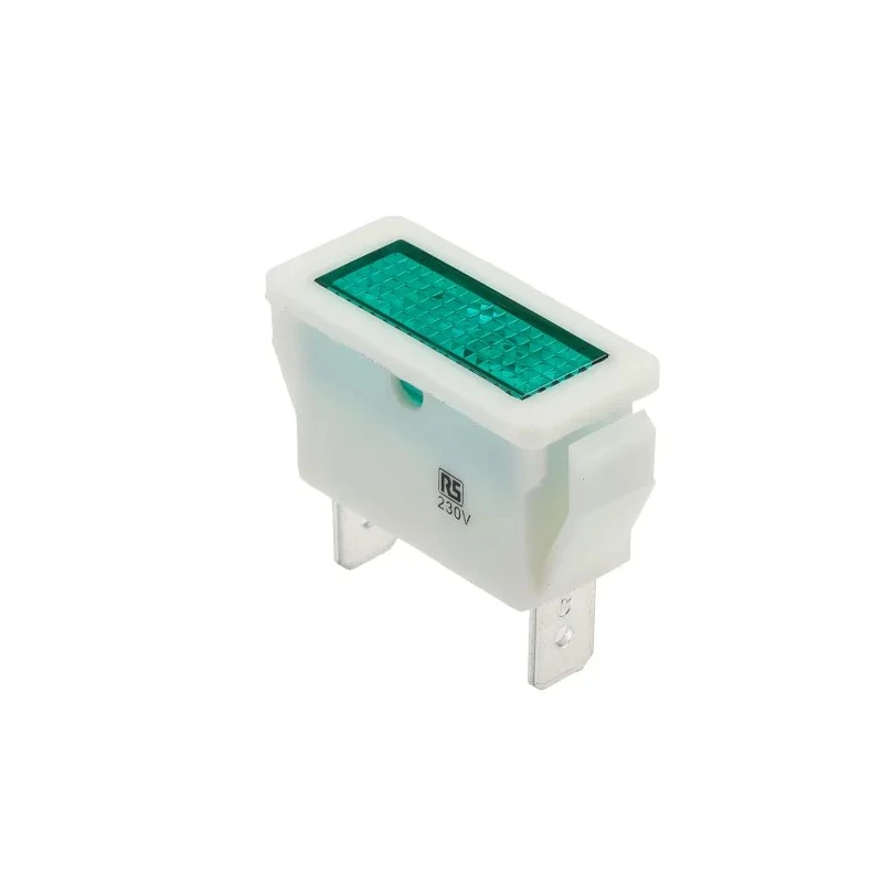 Arcolectric (Bulgin) Ltd 0430 Series Green Panel Mount Indicator 250V 16A Solder Tab Termination C0430FQNBB