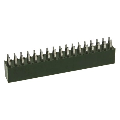 TE Connectivity AMPMODU HV100 Series 34-Contact 2 Row 2.54 mm Pitch Straight Through Hole PCB Socket HV100