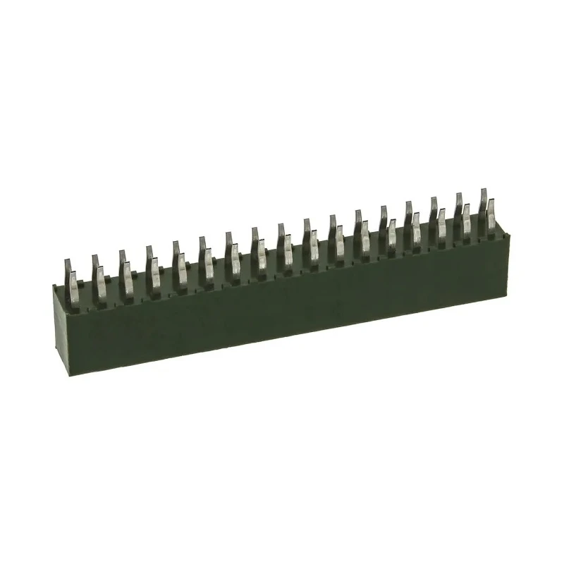 TE Connectivity AMPMODU HV100 Series 34-Contact 2 Row 2.54 mm Pitch Straight Through Hole PCB Socket HV100