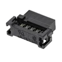 TE Connectivity 10-Way 2-Row Shrouded Female IDC Connector for Cable, 5A, 125V AC, AMP-LATCH Series 1-111623-8