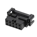 TE Connectivity 10-Way 2-Row Shrouded Female IDC Connector for Cable, 5A, 125V AC, AMP-LATCH Series 1-111623-8
