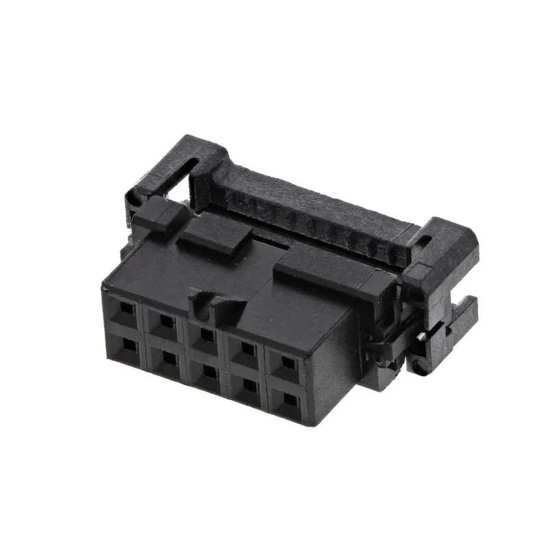 TE Connectivity 10-Way 2-Row Shrouded Female IDC Connector for Cable, 5A, 125V AC, AMP-LATCH Series 1-111623-8