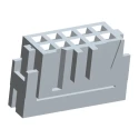 TE Connectivity 10-Way IDC Connector Female for Cable 2 Row 1A 2.54mm Pitch AMP-LATCH Series 1-215919-0