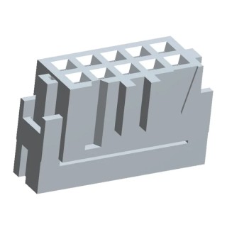 TE Connectivity 10-Way IDC Connector Female for Cable 2 Row 1A 2.54mm Pitch AMP-LATCH Series 1-215919-0