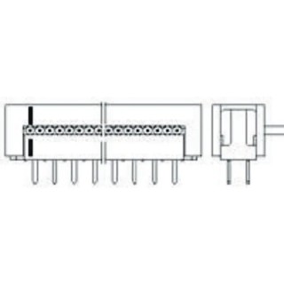 TE Connectivity 50-Way Shrouded IDC Connector Male for Cable, 2 Row, 1A, 250V AC, AMP-LATCH 5-216093-0