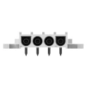 TE Connectivity Universal MATE-N-LOK Series Right Angle Through Hole PCB Socket 4-Contact 1 Row 6.35 mm Pitch 19A 643230-1