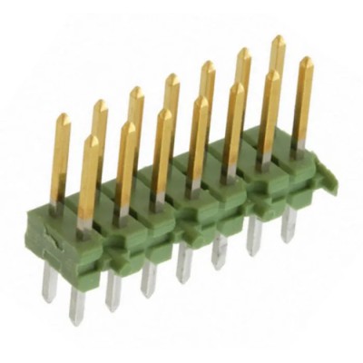 TE Connectivity AMPMODU MOD II Series Straight Through Hole Pin Header 14 Contact, 2.54 mm Pitch, 2 Row, Unshrouded 825440-7