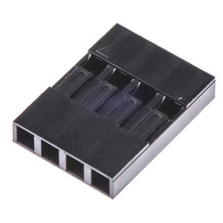 HARWIN Female Connector Housing , 2.54 mm Pitch, 4 Way, 1 Row, Straight Cable Mount, Polyphenylene Oxide Housing M20-1060400