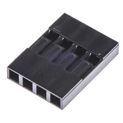 HARWIN Female Connector Housing , 2.54 mm Pitch, 4 Way, 1 Row, Straight Cable Mount, Polyphenylene Oxide Housing M20-1060400