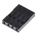 HARWIN Female Connector Housing , 2.54 mm Pitch, 4 Way, 1 Row, Straight Cable Mount, Polyphenylene Oxide Housing M20-1060400
