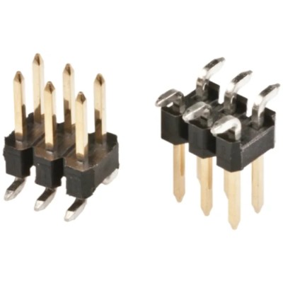 HARWIN M20 Series Straight Surface Pin Header 8 Contacts 2.54 mm Pitch 2 Row Unshrouded M20-8760442