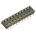 HARWIN M22-63 Series Straight Surface PCB Socket, 24-Contact, 2 Row, 2 mm Pitch Solder M22-6361242