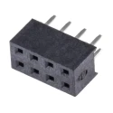 HARWIN M22 Series Straight Through Hole PCB Socket 8-Contact 2 Row 2 mm Pitch Solder M22-7140442