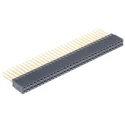 HARWIN M20 Series Straight Through Hole PCB Socket 64-Contact 2 Row 2.54 mm Pitch Solder M20-6103245
