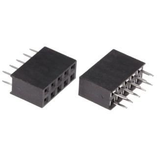 HARWIN M20 Series Straight Through Hole PCB Socket 10-Contact 2 Row 2.54 mm Pitch Solder M20-7830546
