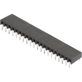 HARWIN M20 Series Right Angle Through Hole PCB Socket 20-Contact 1 Row 2.54mm Pitch Solder Termination M20-7892046