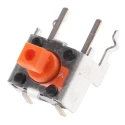 Omron Orange Tactile Switch Plunger SPST 50mA 24V dc Through Hole B3F-3155