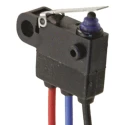 Omron Ultra Subminiature Sealed Hinge Lever Micro Switch, Pre-Wired Terminal, 2A, SPST, IP67 D2HW-C213M