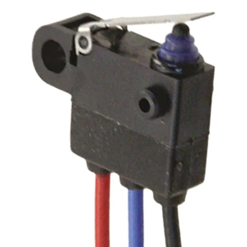 Omron Ultra Subminiature Sealed Hinge Lever Micro Switch, Pre-Wired Terminal, 2A, SPST, IP67 D2HW-C213M