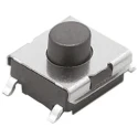 Omron Tactile Switch Plunger 0.5 mm SPST 50mA 250 V AC 24 V DC Through Hole B3FS-1000P