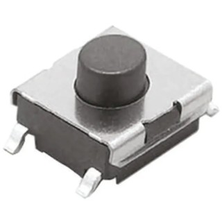 Omron Tactile Switch Plunger 0.5 mm SPST 50mA 250 V AC 24 V DC Through Hole B3FS-1000P