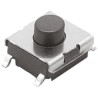 Omron Tactile Switch Plunger 0.5 mm SPST 50mA 250 V AC 24 V DC Through Hole B3FS-1000P