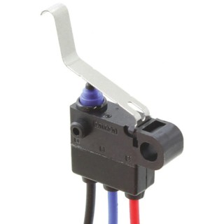 Omron Ultra Subminiature Sealed Long Leaf Lever Micro Switch Pre-Wired Terminal 2A SPDT IP67 D2HW2382G