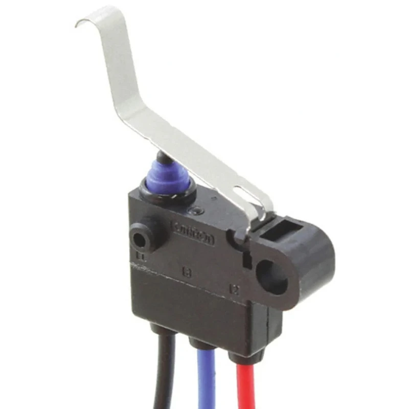 Omron Ultra Subminiature Sealed Long Leaf Lever Micro Switch Pre-Wired Terminal 2A SPDT IP67 D2HW2382G