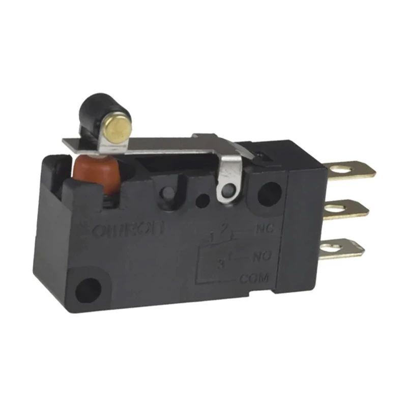 Omron Micro Switch with Short Roller Lever Actuator, Solder Terminal, 100mA Contact Current, SPDT, IP67 D2VW-01L2A-1(CHN)