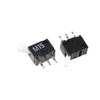 Omron Subminiature Micro Switch SPDT, Lever Actuator, Silver Plated Contacts, 100mA, 8x6x4.2 mm D3C-2210