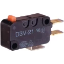 Omron Hinge Lever Miniature Micro Switch Tab Terminal 16A SPDT IP40 D3V-162M-1C24