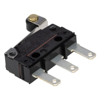 Omron Sealed Subminiature Roller Lever Micro Switch, Tab Terminal, 2A, 30 V dc, SPDT, IP67 D2SW-P2L2T