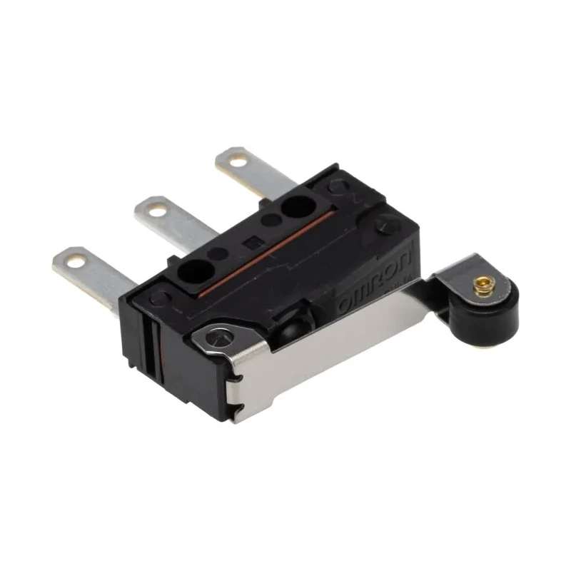 Omron Sealed Subminiature Roller Lever Micro Switch, Tab Terminal, 2A, 30 V dc, SPDT, IP67 D2SW-P2L2T