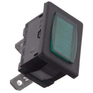 Arcolectric (Bulgin) Ltd 8600 Series Green Panel Mount Indicator, 230V AC, 16A, Solder Tab Termination H8630FBNAE
