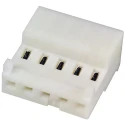 TE Connectivity 5-Way IDC Connector Female for Cable, 1 Row, 5A, 250V AC, Right Angle, Tin over Nickel Plating 3-643814-5