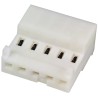 TE Connectivity 5-Way IDC Connector Female for Cable, 1 Row, 5A, 250V AC, Right Angle, Tin over Nickel Plating 3-643814-5