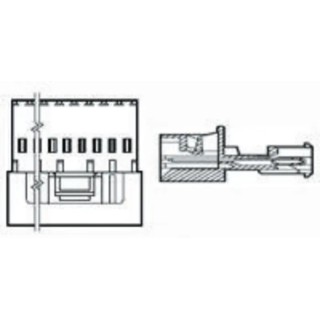 TE Connectivity 6-Way IDC Connector Female for Cable, 1 Row 3-647002-6