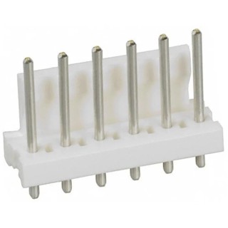 TE Connectivity MTA-156 Series Straight Through Hole Pin Header 6 Contacts 3.96 mm Pitch 1 Row Unshrouded 640388-6