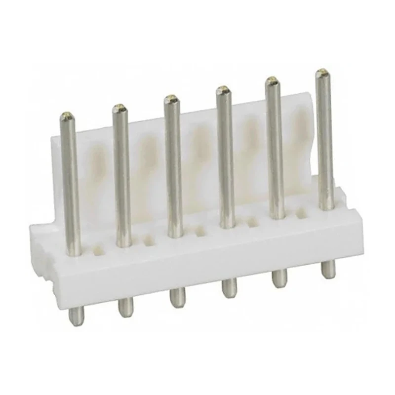 TE Connectivity MTA-156 Series Straight Through Hole Pin Header 6 Contacts 3.96 mm Pitch 1 Row Unshrouded 640388-6