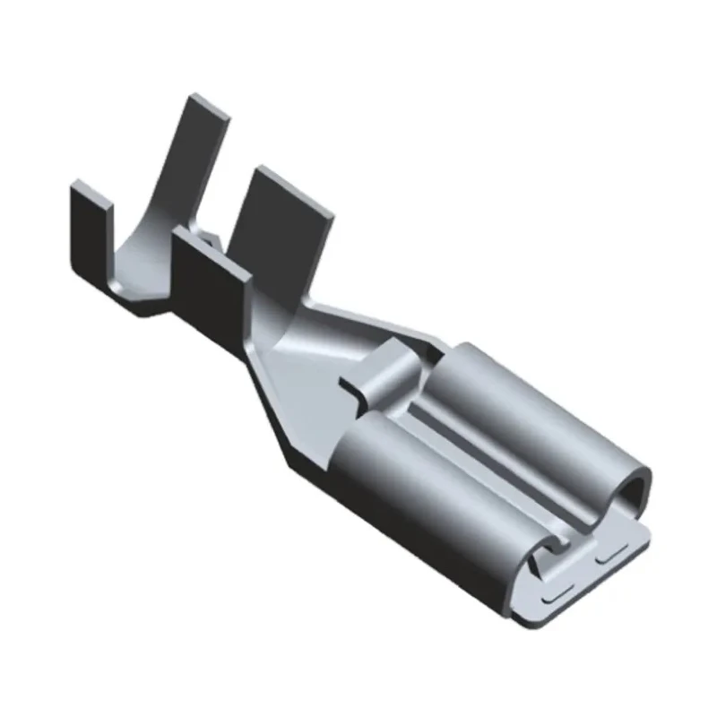 TE Connectivity Positive Lock .250 EX II Black Uninsulated Female Spade Connector Crimp 6.35 x 0.81 mm Tab Size 15 175024-1