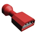 TE Connectivity Ultra-Fast .250 Red Insulated Female Spade Connector Crimp 6.35 x 0.81 mm Tab Size 2-520263-2