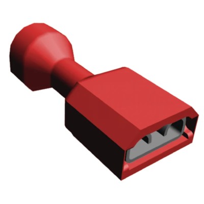 TE Connectivity Ultra-Fast .250 Red Insulated Female Spade Connector Crimp 6.35 x 0.81 mm Tab Size 2-520263-2