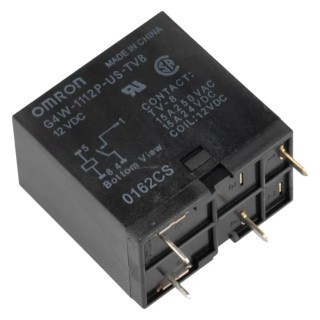 Omron PCB Power Relay 12V DC Coil 15A Switching Current SPST G4W-1112P-US-TV8 DC12